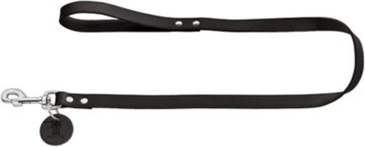 Hunter Riem - 16/100 zacht vol rundleer - zwart - halsband