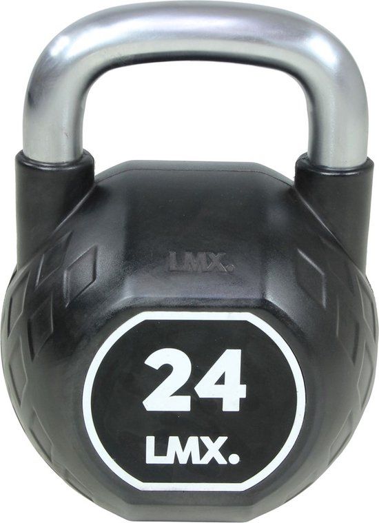 Lifemaxx LMX CPU Kettlebell - 24 kg - Zwart & Chroom