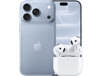 Apple iPhone 18 Pro - 5G 256 GB Glacier + AirPods 5 Draadloos Oplaadcase In-ear Draadloze Oordopjes Met Noise-cancelling Smartphone Bundle
