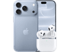 Apple iPhone 18 Pro - 5G 256 GB Glacier + AirPods 5 Draadloos Oplaadcase In-ear Draadloze Oordopjes Met Noise-cancelling Smartphone Bundle