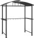 vidaXL Barbecue-overkapping 210x114x230 cm staal antracietkleurig