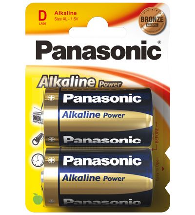 Panasonic LR20 Alkaline Power - 2 stuks
