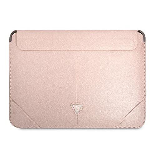 Guess Accessoires voor pc en laptops, model Sleeve GUCS16PSATLP 40,6 cm (16 inch), roze/roze, Saffiano Triangle Logo