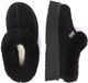 EVERAU Australia Dames Leren Pantoffels - Topknot - Zwart - Suède - Maat 40