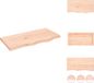 vidaXL Tafelblad - 80x40x(2-4) cm - onbehandeld - massief eikenhout