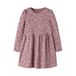 NAME IT MINI gebloemde midi jurk met plooien - lila