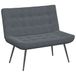 vidaXL Banc 110x74x84 cm velours gris foncé