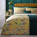 Laurence Llewelyn-Bowen Birdity Absurdity 100% Katoen Dekbedovertrek Set Kingsize Bed Geel