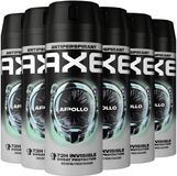 AXE Apollo Anti-transpirant Spray - 6 x 150 ml - Voordeelverpakking