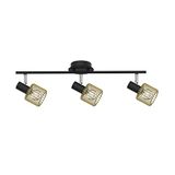 Zumaline MARTIN Plafondspot, zwart, goud, 3 x E14