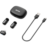 Boya - Mini 2-02 (Black) 1x RX USB-C + 2x TX - Microfoon