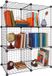 Merkloos Opbergkast - 6 kubussen - 75x110x37 cm - zwart