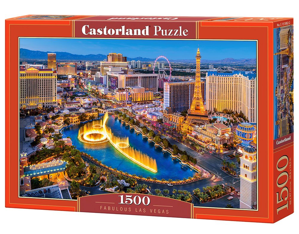 Castorland Fabulous Las Vegas - 1500 stukjes Puzzel - Meerkleurig
