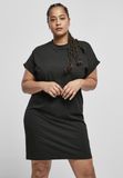 Urban Classics Organic Cotton Cut On Sleeve Tee Korte jurk - XS - Zwart