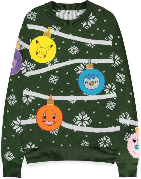 Difuzed Pokémon - Xmas Balls Christmas Jumper - L