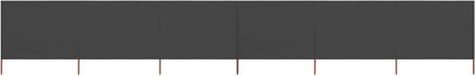 vidaXL Windscherm 6-panelen 800x120 cm stof antraciet