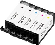 Renkforce Inktcartridge vervangt Canon PGI-525PGBK, CLI-526BK, CLI-526C, CLI-526M, CLI-526Y Compatibel Combipack Zwart, Cyaan, Magenta, Geel, Foto zwart