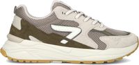 HUB Heren Lage sneakers Chunky zool Grid - Beige - Textiel - Maat 43