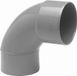 Wavin PVC Bocht 75mm mof / spie 90Â