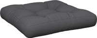 vidaXL Palletkussen 58x58x10 cm stof antracietkleurig