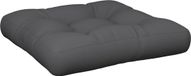 vidaXL Palletkussen 58x58x10 cm stof antracietkleurig