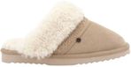 Warmbat Nhill Strap Curly Wool Dames Sloffen - Ecru