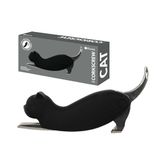 Fisura - Originele "kat" kurkentrekker. Kurkentrekker van roestvrij staal met inbegrepen capsulesnijder. Grappige wijnopener. Bieropener, ideaal als cadeau.