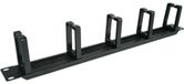 Alantec PK048 1U 19" cable organizer with brushed grommet. 5 plastic holders