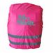 McNeill Regenhaube mit reflektierendem Logo + Doppelstreifen Pink