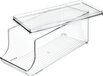 iDesign Fridge Binz - Fridge Organizer for Soda & Beer Cans with Lid - Plastic - Transparent