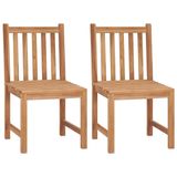 vidaXL Tuinstoelen 4 st massief teakhout