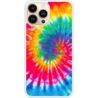 iPhone 13 Pro Max Tie Dye Spirale Bedrukt Siliconen Hoesje