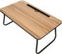 Bellatio Design Table pour ordinateur portable - Bois/Métal - 53 x 30 x 22 cm