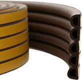 vidaXL Zelfklevende raamdichting Bruin 12 x 10 mm 25 m EPDM-schuin