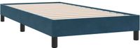 vidaXL Bedframe zonder matras, donkerblauw, 80 x 220 cm, fluweel