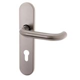 Tesa Assa Abloy MSI0L872IS16 Handvatset, zilver, Placa Larga 72 mm