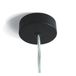 ONE Light - rosace de plafond ronde - Ø 8 x 2,5 cm - noir