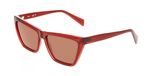Liu Jo LJ817S Red Cat Eye Zonnebril Vrouwen Kunststof