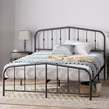 Zinus Heidi metalen platform, bedframe met hoofdeinde, spindel en voeteneinde, stalen lamellenhouder, eenvoudige montage, 135 x 190 cm, wit