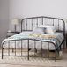 Zinus Heidi metalen platform, bedframe met hoofdeinde, spindel en voeteneinde, stalen lamellenhouder, eenvoudige montage, 135 x 190 cm, wit