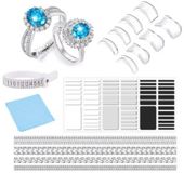 INF DRAGON ECOM INTERNATIONAL LIMITED Onzichtbare spiraal ringverstellerset - 20 stuks transparante TPU+PC ringmaatverstellers voor losse ringen, doe-het-zelf thuis aanpassing