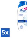 Head & Shoulders Shampoo Classic Clean, 5 x 200 ml - Lot économique