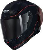 Nolan X-804 RS Asso Di Picche 342 Carbon Zwart Rood Glossy Integraalhelm - Maat XL