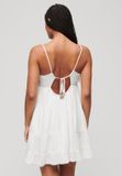 Superdry Mini Beach Cami Jurk Dames Off White Viscose