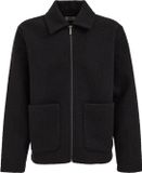 WE Fashion Heren regular fit bouclé overshirt