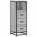 VidaXL Badkamerkast Grijs Sonoma Houtvezel 35x37,5x100 cm