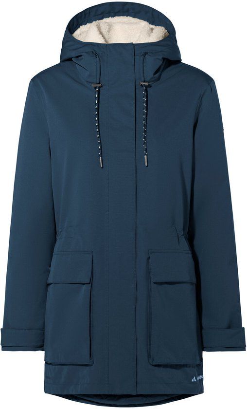 VAUDE Women's Manukau Parka III, dark sea, maat 46
