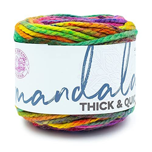 Lion Brand Yarn Company Lion Brand Garen 528-201 Mandala Dik & Snel Garen, Swirl