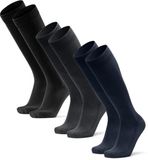 DANISH ENDURANCE Kniehoge Bamboe Sokken - Knielengte Super Zacht - Unisex - 3 paar - 35-38