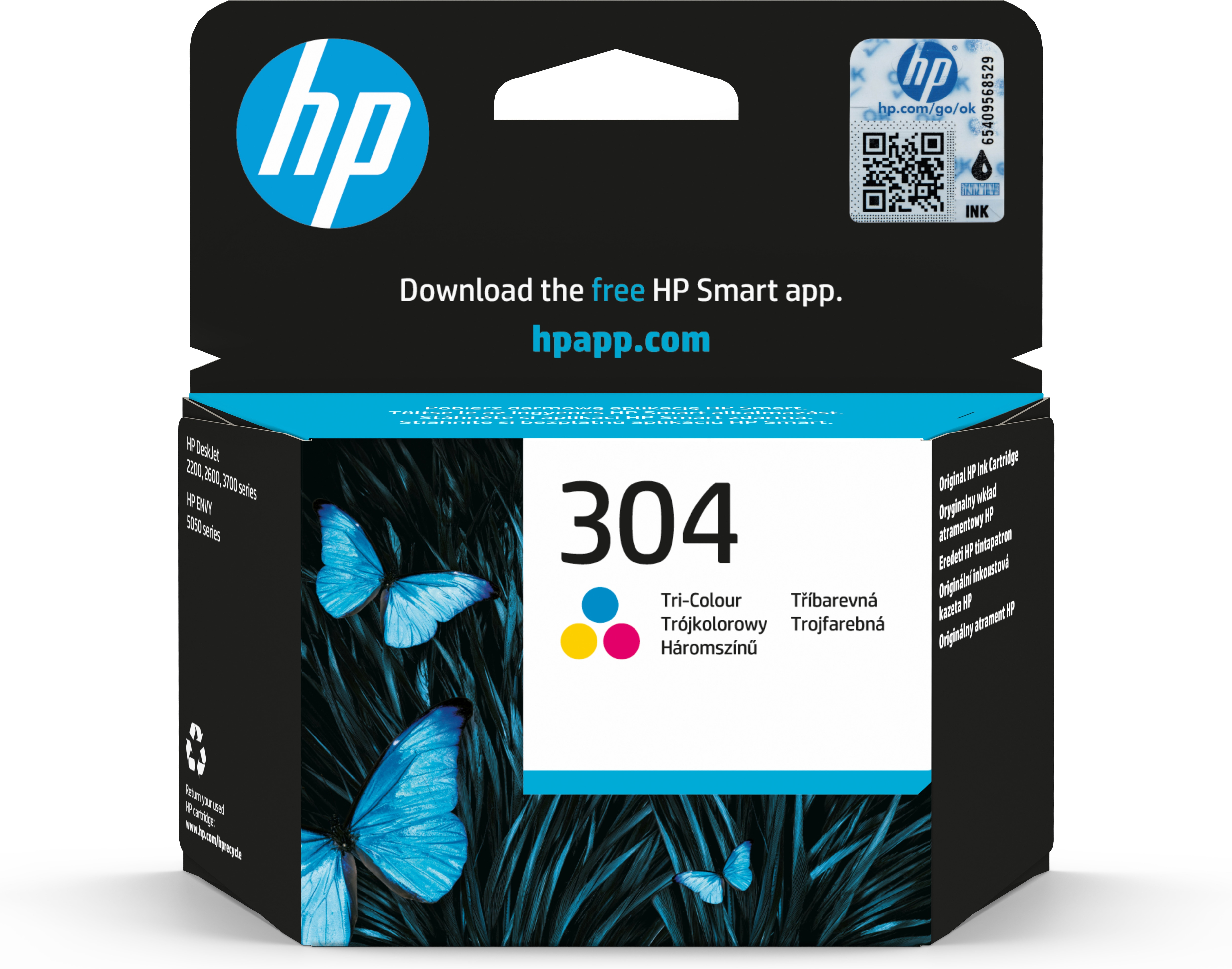 HP   304 originele drie-kleuren inktcartridge